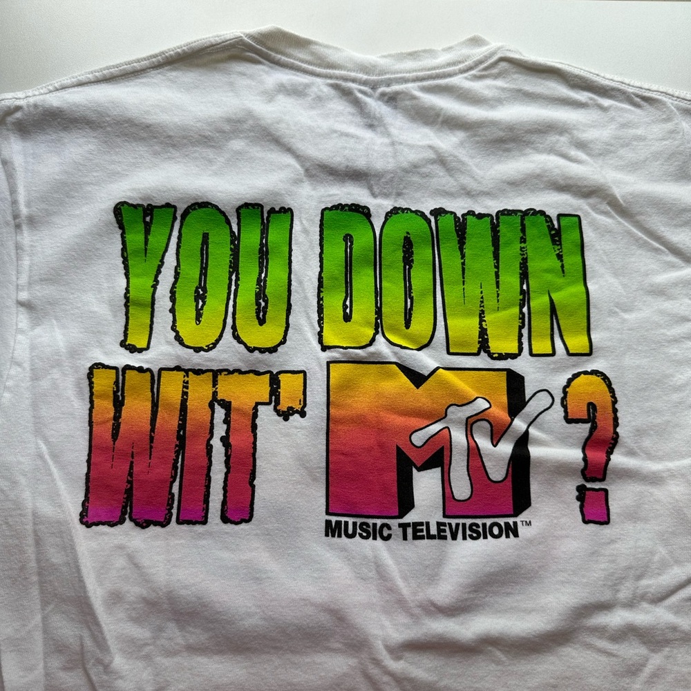 Yo! MTV Raps Burst retro white Graphic Tee - Picture 6 of 9